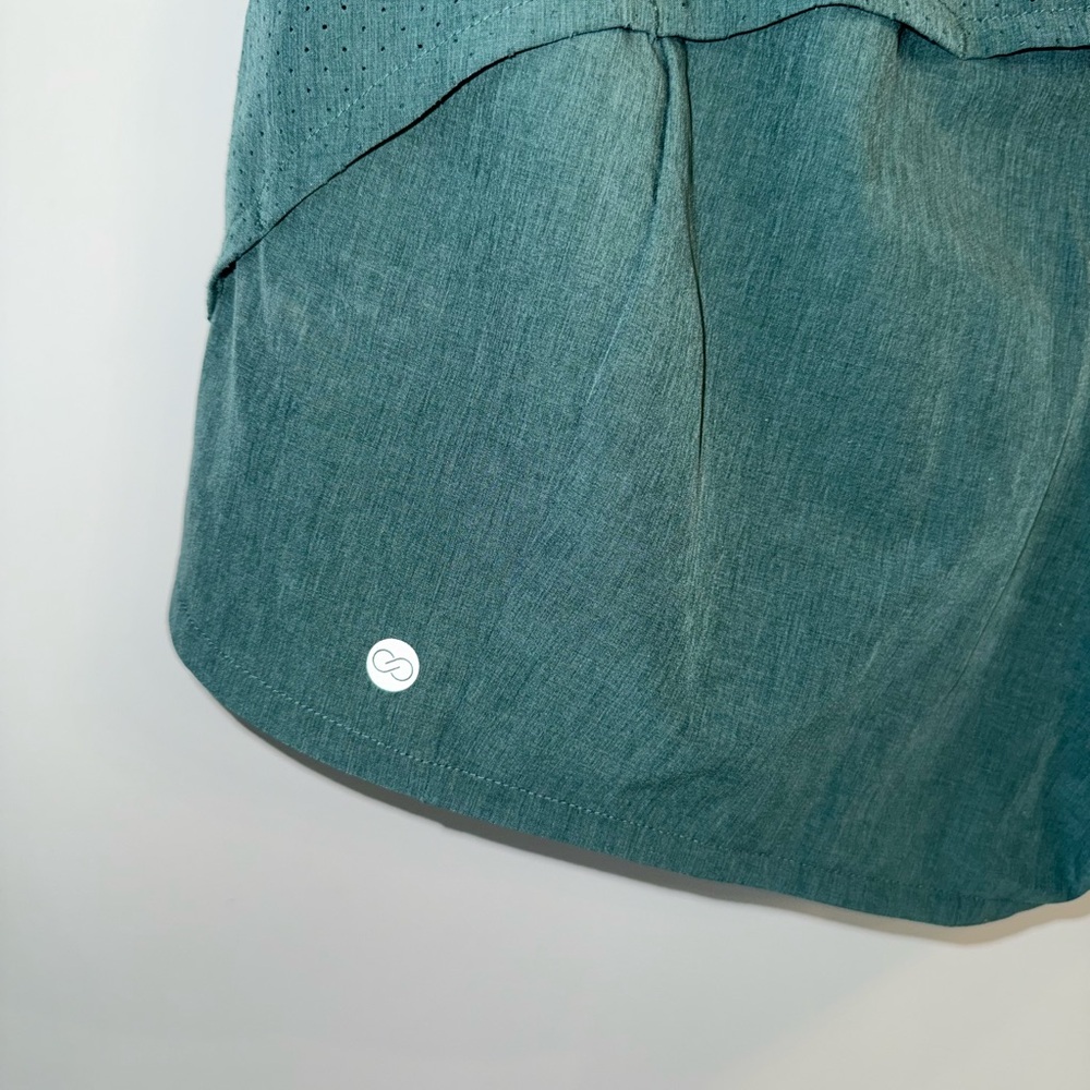 CALIA by Carrie Underwood Teal Athletic Shorts - Picture 3 of 4